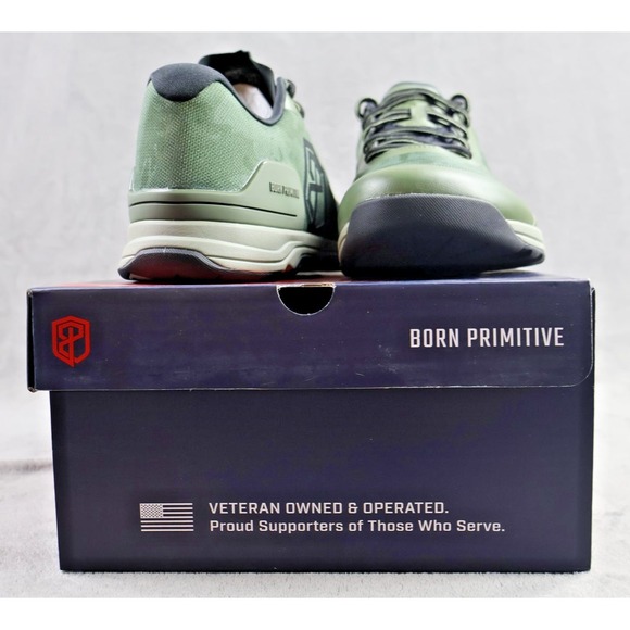 Mens Born Primitive Savage 1 Training Shoes 12.5 OD‎ green camo 22006-318